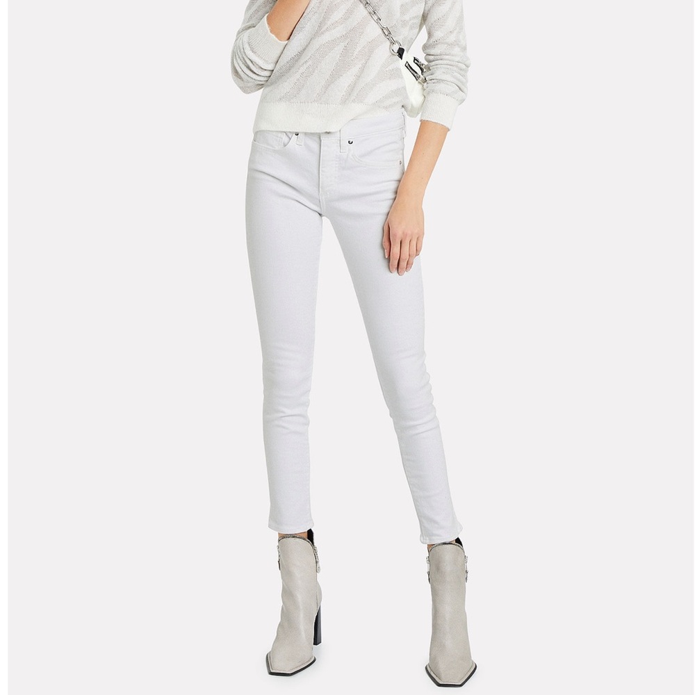 Veronica Beard White Brooke Skinny Jean